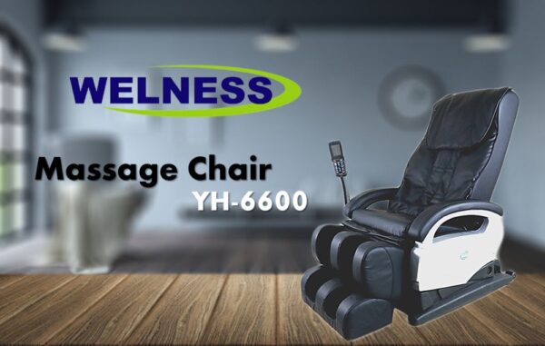 เก้าอี้นวดสุขภาพ Welness Massage Chair รุ่น YH-6600 Black สีดำ