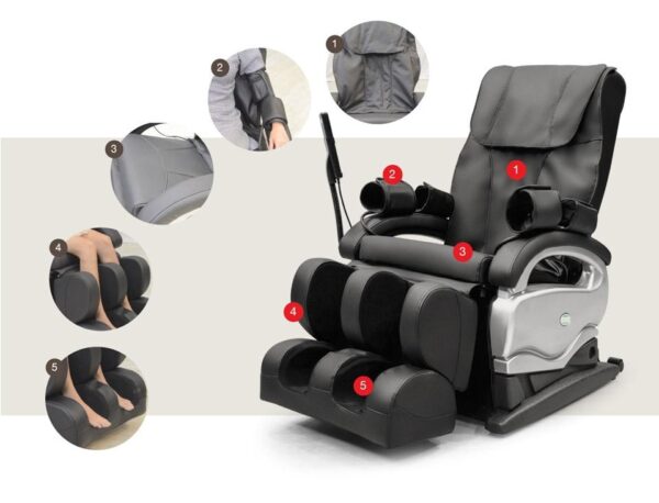 เก้าอี้นวดสุขภาพ Welness Massage Chair รุ่น YH-6600 Black สีดำ