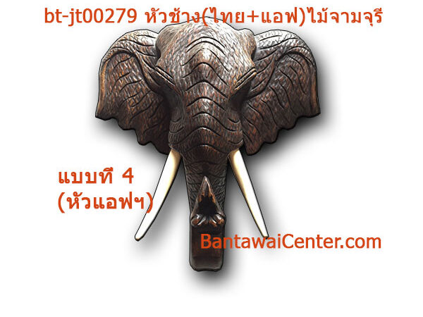 หัวช้าง(ไทย+แอฟ)ไม้จามจุรี12นิ้ว